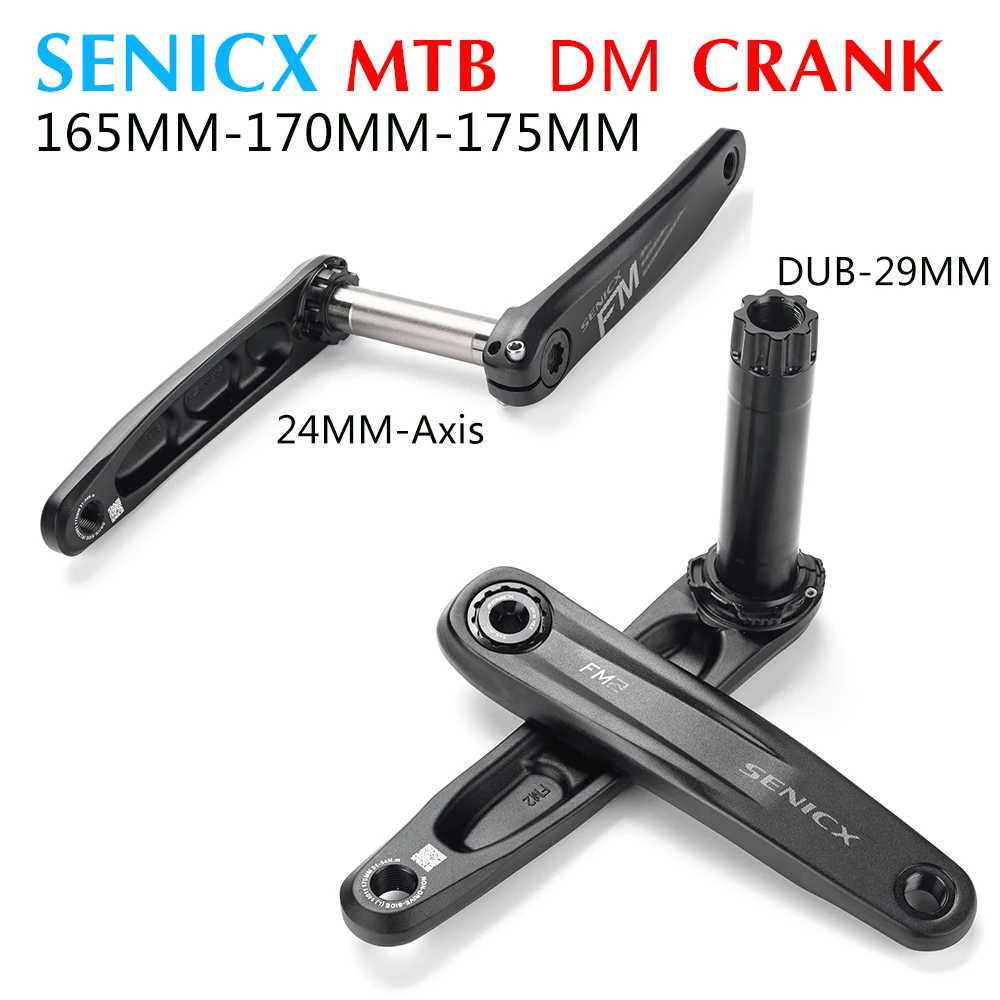 Рукоятка для велосипеда SENICX MTB шатун горного GXP 165 мм 170 175 из алюминиевого сплава -