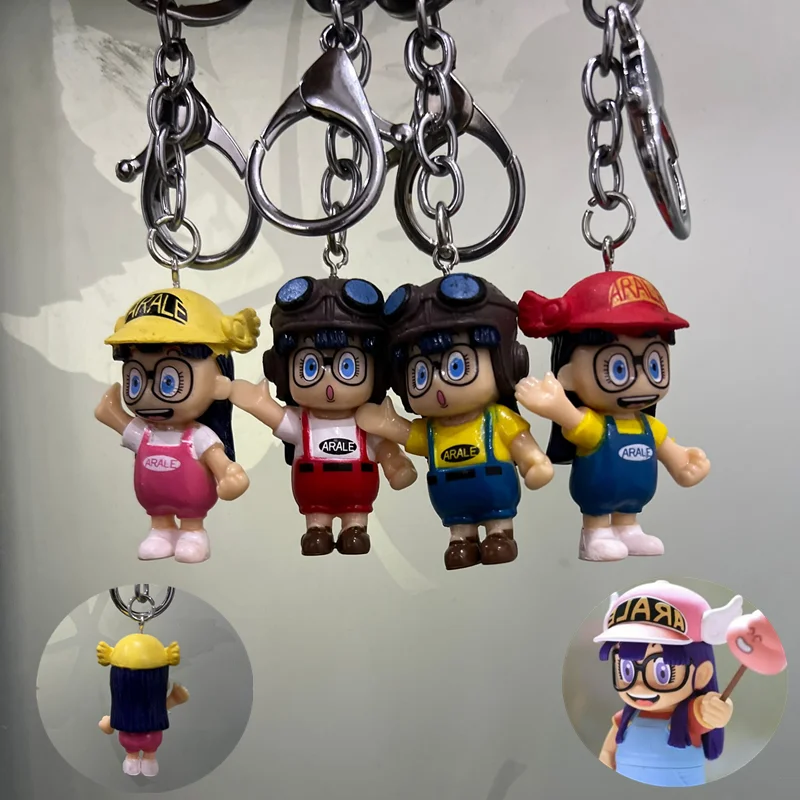 

Angel Girl Dr. Slump PVC Keychain Arale Machine Doll Bulma Cosplay Cute Slump Toy Keyring Wings Pendant Gift Action Figure