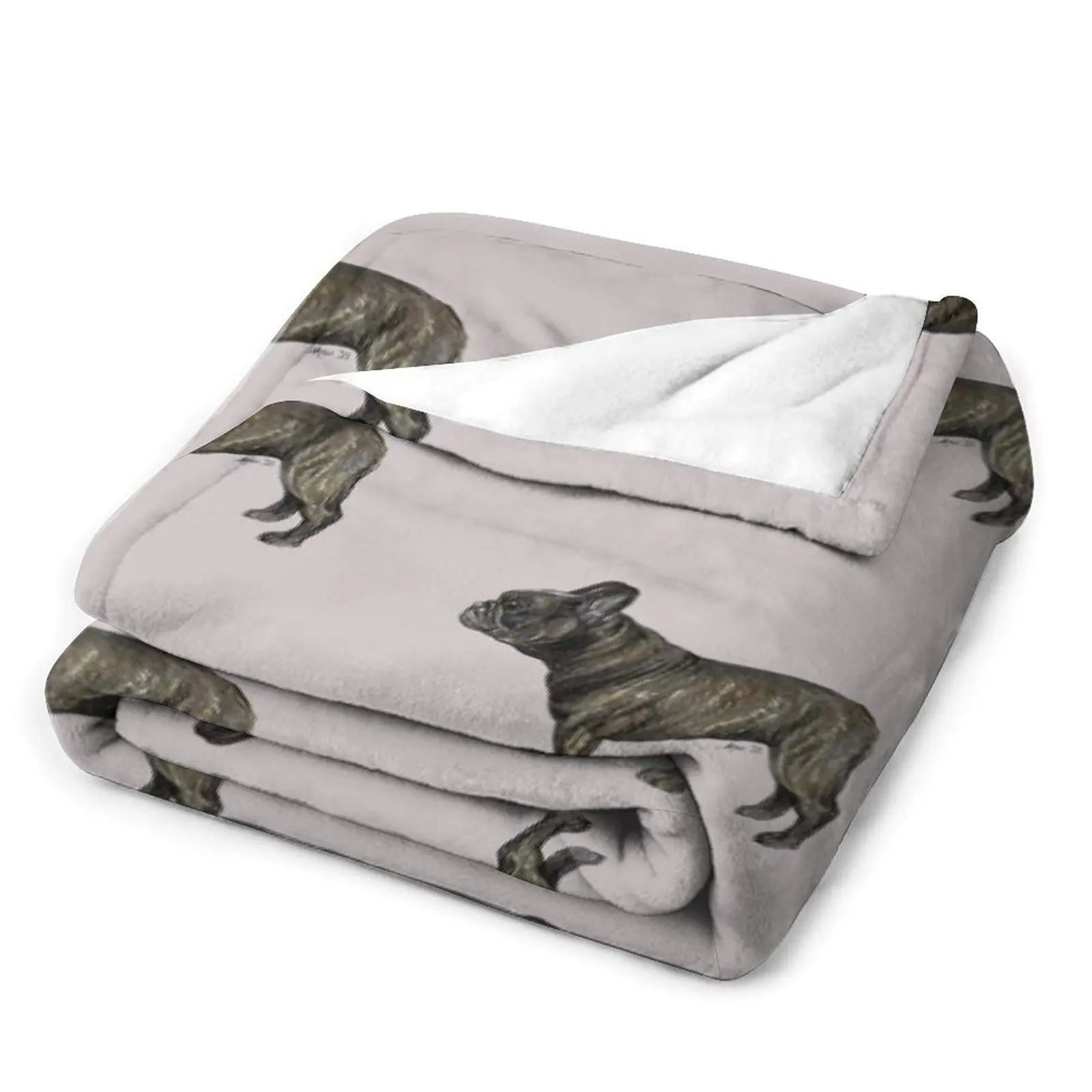 Brindle Французский бульдог / Frenchie Dog Breed Show Stack Stand - Одеяло для печени пляжные одеяла St