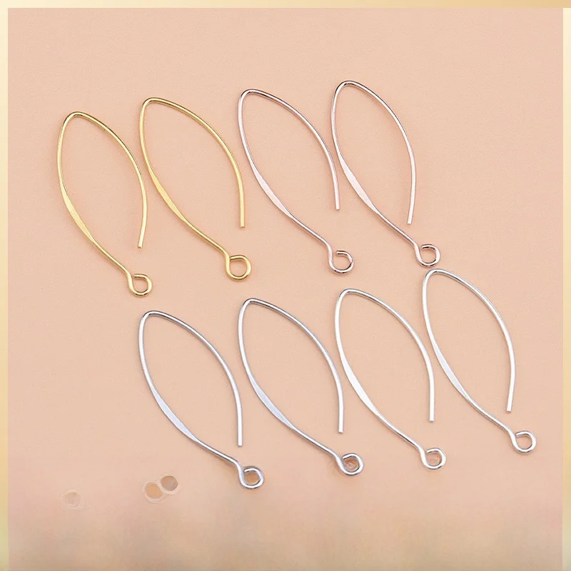 Серьги из стерлингового серебра 925 пробы сделай сам аксессуары позолоченные