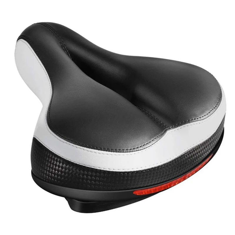 

Bike Seat,Bicycle Saddle For Men Women,Bike Cushion Replacement With Shock Absorbing Ball Reflective Stripe For MTB,Etc