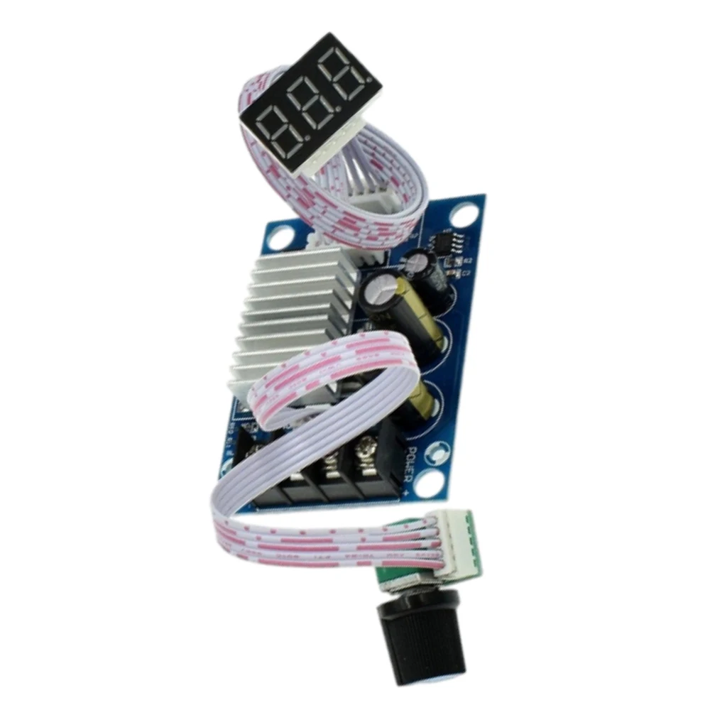 DC12-24V регулятор двигателя с линейным цифровым дисплеем скорости шим 0-100%