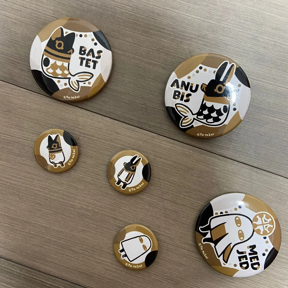 2022 Bastet Anubis Medjed Египетский Бог может набор значков Кот