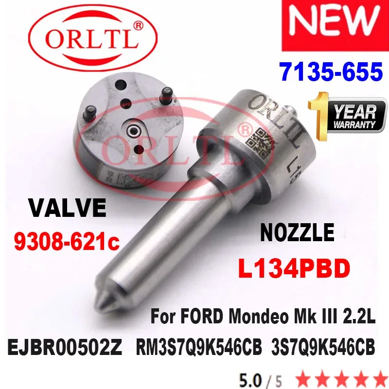 Ремкомплекты 7135-655 L134PBD сопло +VALVE 9308-621C для FORD EJBR00502Z RM3S7Q9K546CB 3S7Q9K546CB