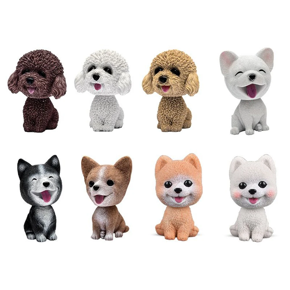 

Car Ornaments Shaking Head Dog Doll Car Dashboard Toys Cute Puppy Decorations Automobiles Interior Accessories