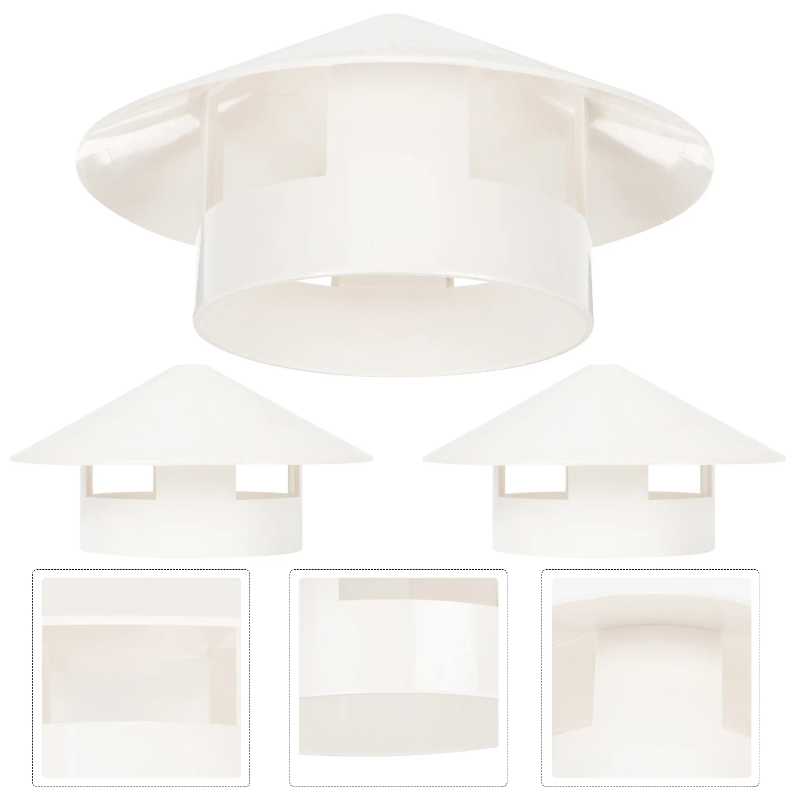 

Cover Chimney Vent Rain Roof Cap Caps Rainproof Protector Funnel Ventilation Pipe Smokestack Gutter Chain Downspout Guard Collar