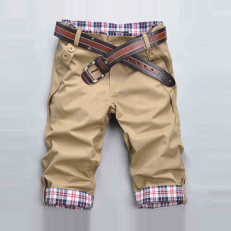 2019 Men's Shorts Summer Mens Shorts Casual Slim Fit Short Men Streetwear Cargo Shorts Man Clothes Knee Length
