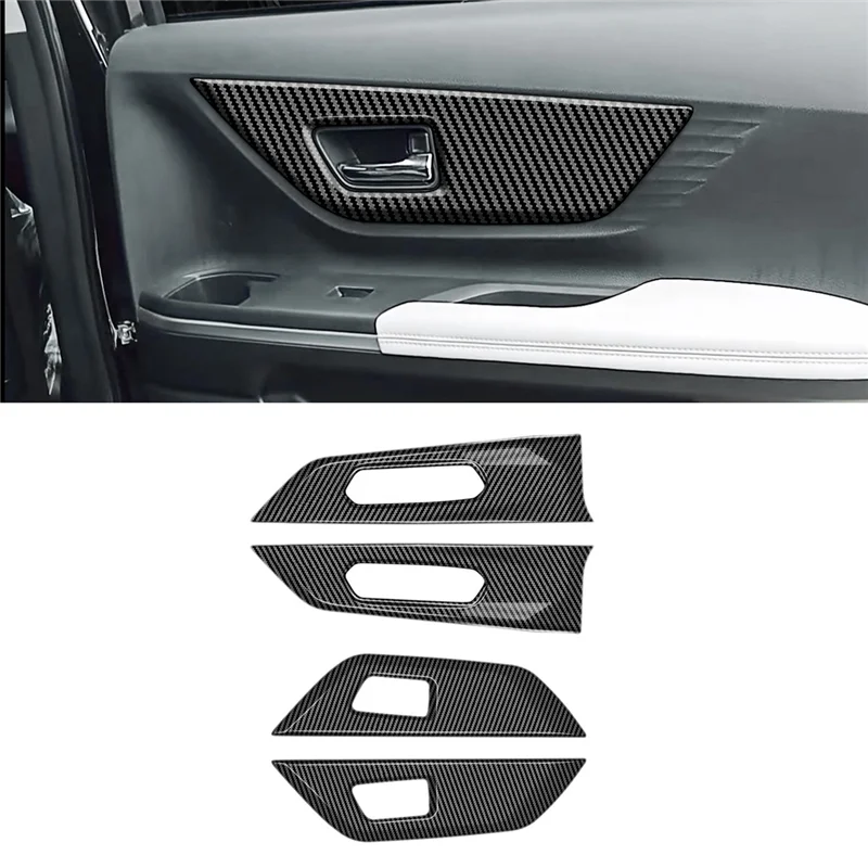 

4 шт. для Toyota Veloz 2022 + Автомобильная внутренняя дверная панель из углеродного волокна, полоса, Обшивка Рамы