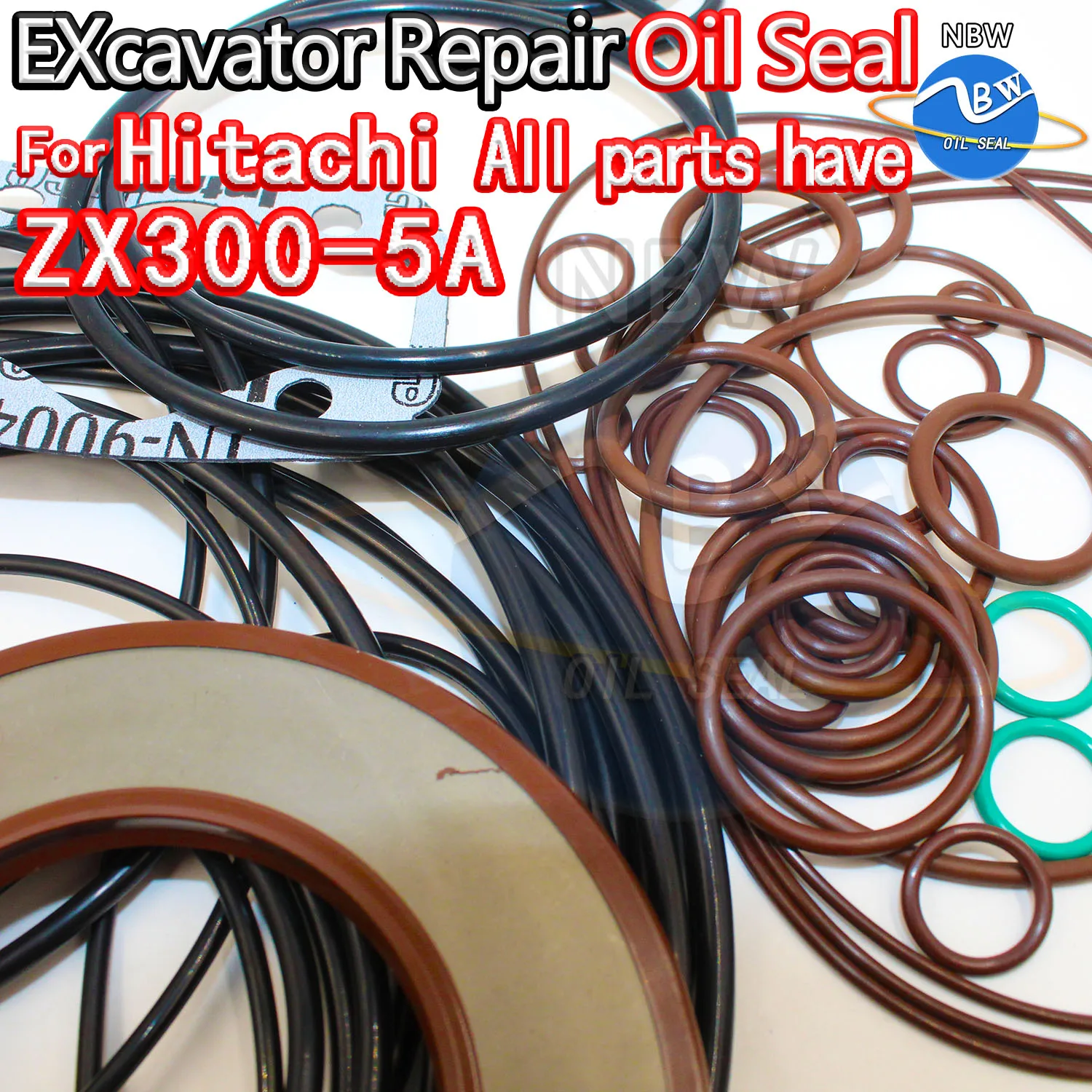 

For HITACHI ZX300-5A Excavator Oil Seal Kit High Quality Repair ZX300 5A ARM Bucket Hydraulic Pump Digger Clamshell Shovel Swing