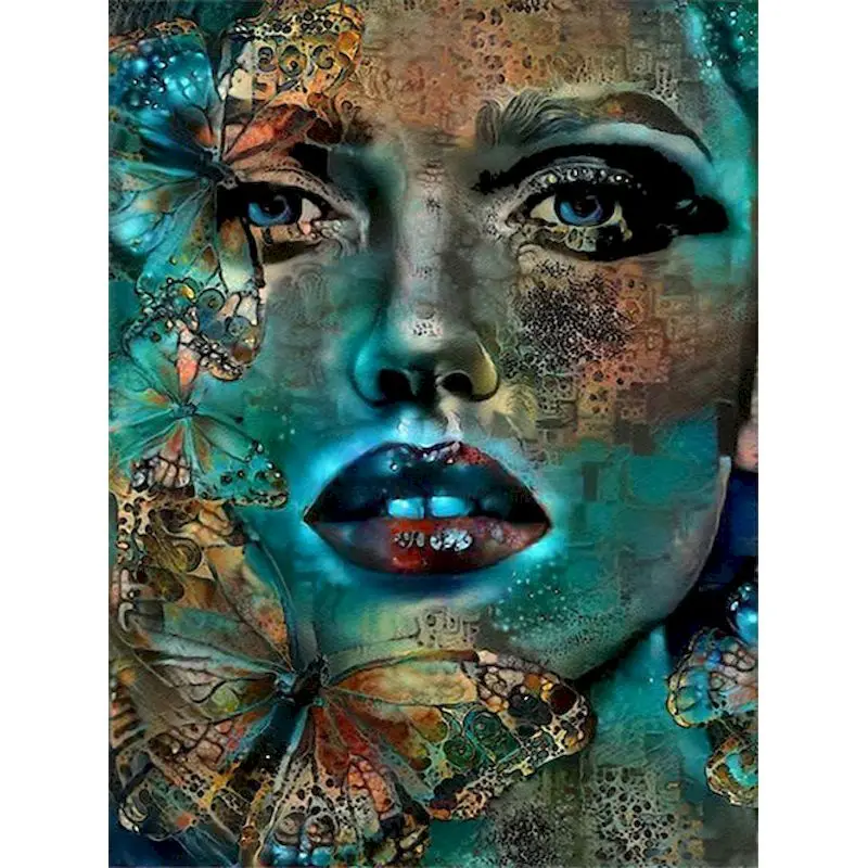 

GATYZTORY Diy Frame Painting By Numbers Handpainted Women Figure Kit Acrylic Paint On Canvas For Home Decoration Art