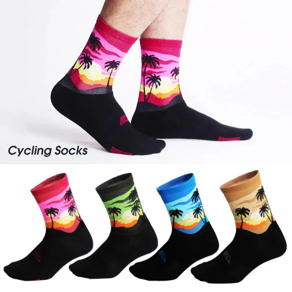 

1 Pair Fashion Multi-purpose Cycling Socks Bike Socks 4 Colors Moisture Absorption
