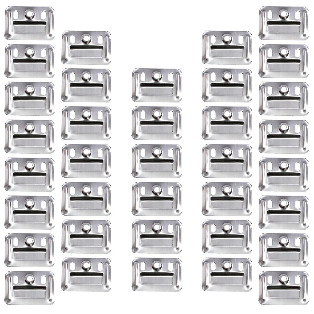 

100 Pcs Wall Buckle Clamp Furniture Integrated Panel Stainless Steel Clamps Hardware
