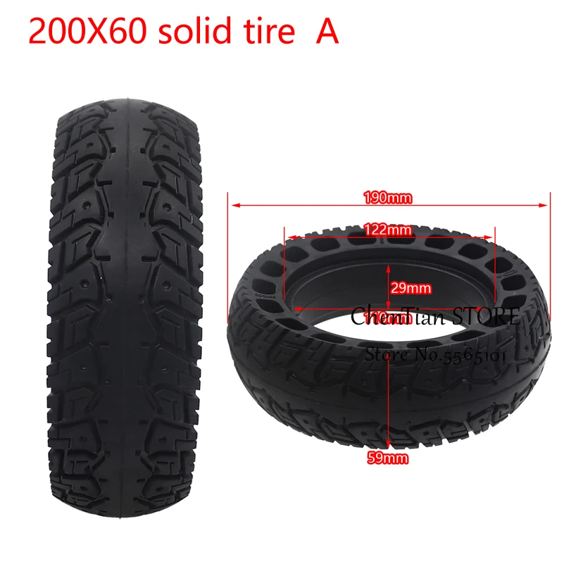 

8.0x2.5 200x60 Tyres 8.5 Inch Honeycomb Solid Tire Non Pneumatic Tyre for Electric Scooter