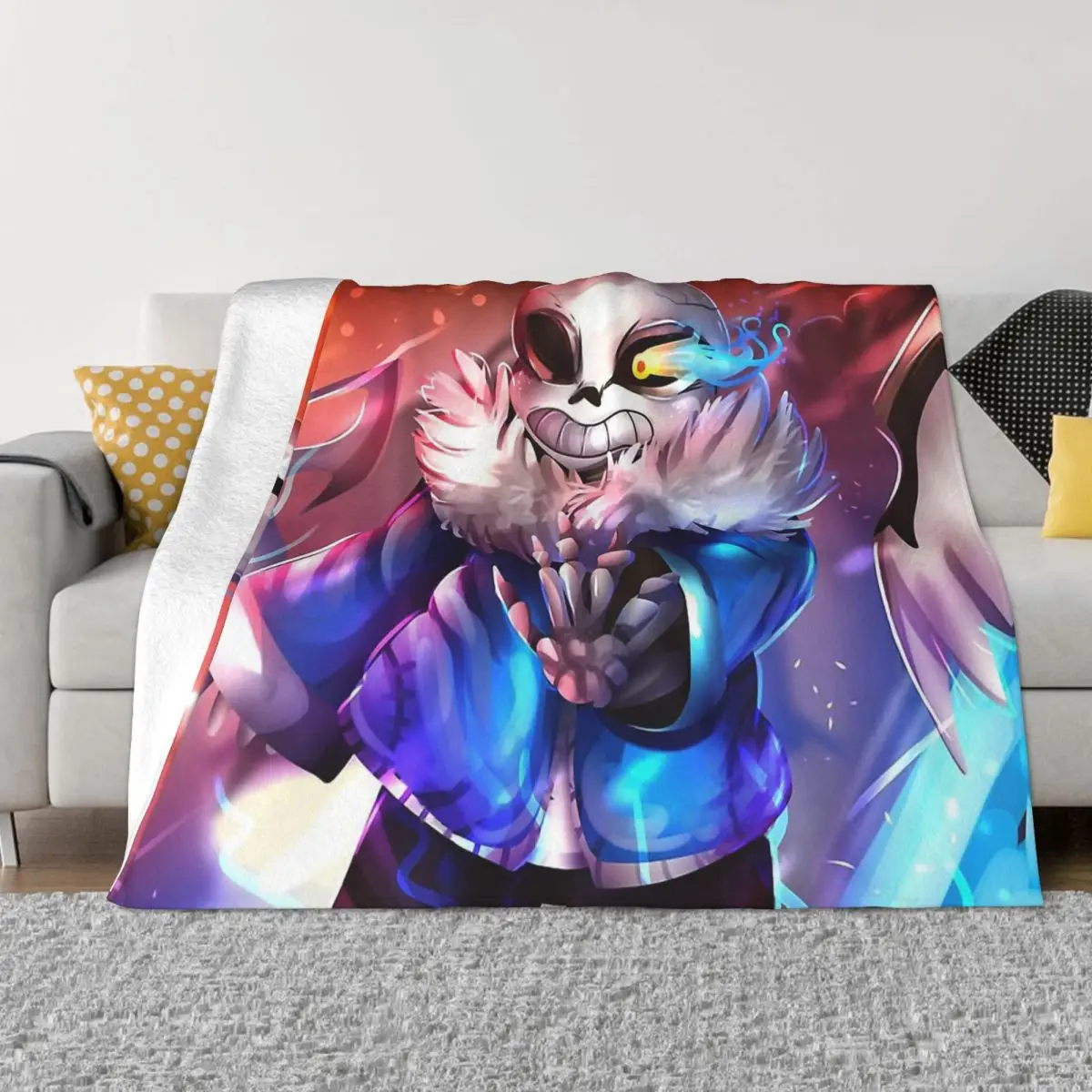 

Undertale Frisk Flowey Toriel Sans Papyrus Blanket Flannel Decoration Cool Portable Home Bedspread