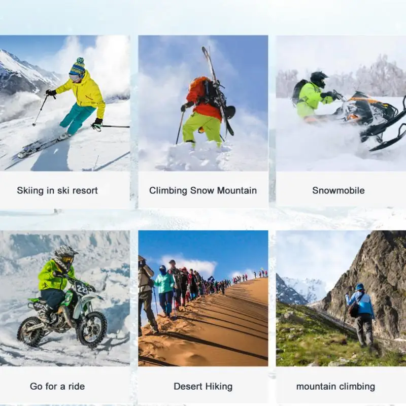 Лыжные очки для мужчин и женщин зимние спортивные противотуманные двухслойные