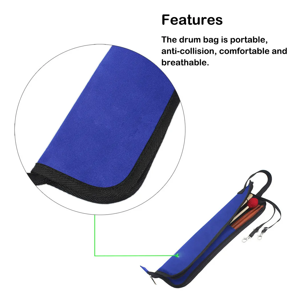 

Профессиональная сумка для барабана, Портативная сумка для хранения, водонепроницаемый Прочный чехол для барабана, износостойкая сумка дл...