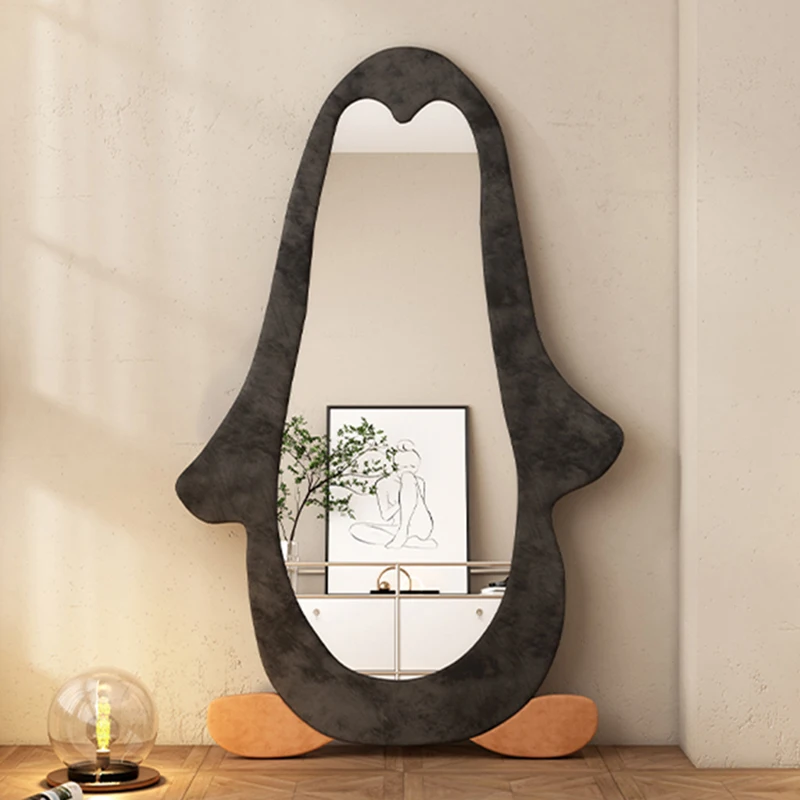 

Nordic Luxury Creative Cute Large Full Length Mirrors Minimalist Standing Irregular Glass Mirrors Espelho Grande Decor Home