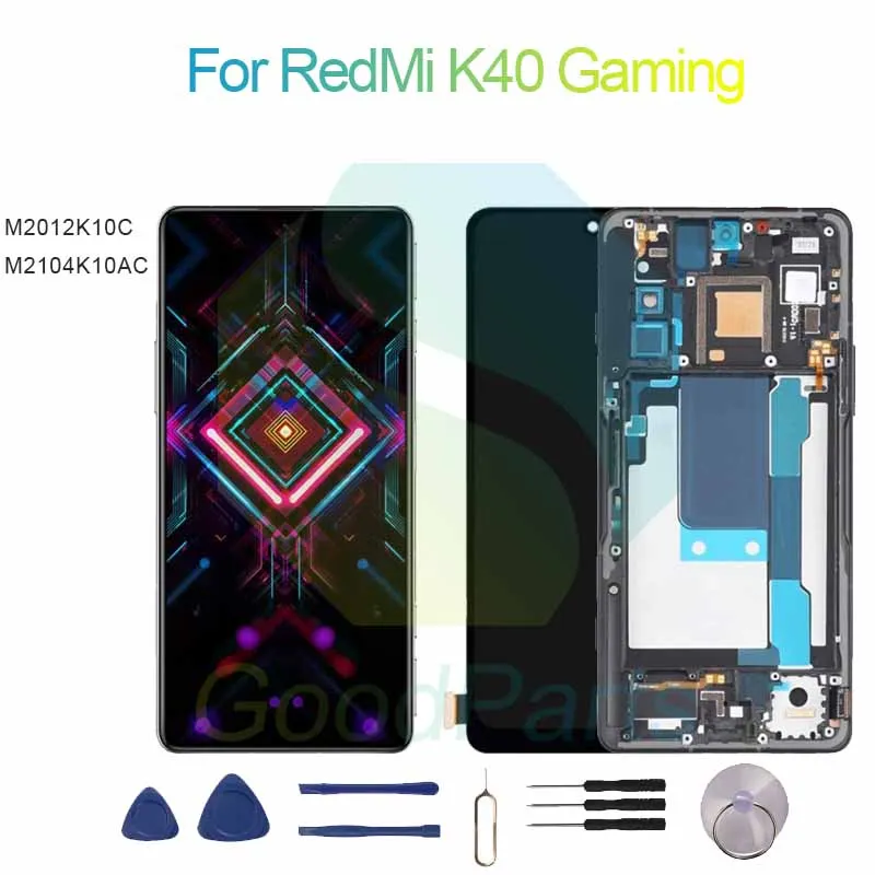 Сменный игровой экран для RedMi K40, 2400*1080 M2012K10C, M2104K10AC, для RedMi K40, игровой ЖК-сенсорный дигитайзер