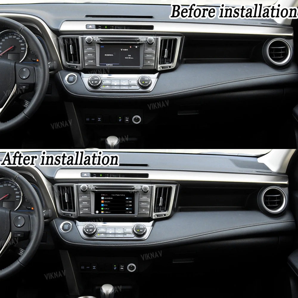 Фото Система Viknav Linux для Toyota RAV4 2013-2018, новейший интерфейс декодера LVDS Navi, мультимедиа, беспроводной CarPlay, Android Auto №2