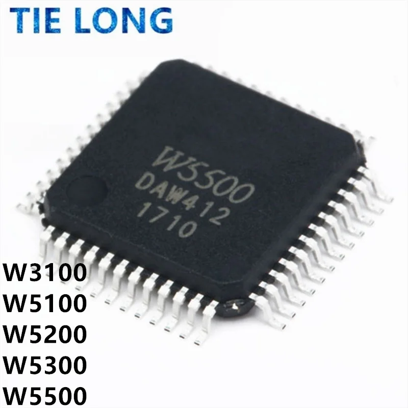 W3100A-LF W5100 W5200 W5300 W5500 Chip IC LQFP48 QFN48 100 64 WIZNET QFP Ethernet controller chip Hardware TCP/IP protocol chip