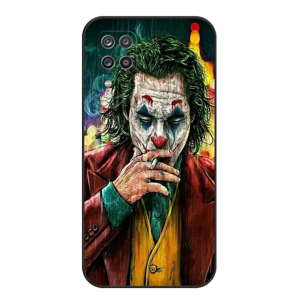 Черный чехол из ТПУ для Samsung Galaxy S24 S23 S22 S20 S21 FE PLUS ultra + S10 E lite Clown JR