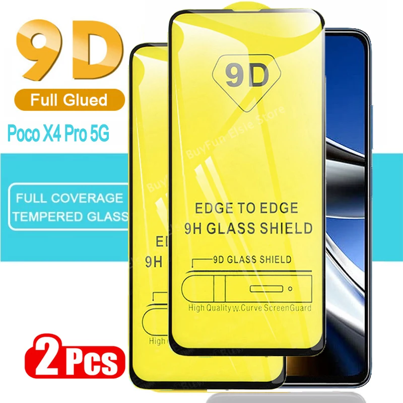

Закаленное стекло 9D для Xiaomi Poco X4 Pro, 2 шт.