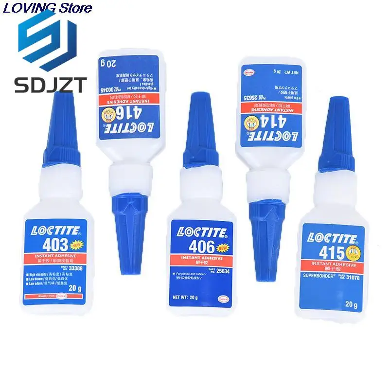 

20ml 403 406 414 415 416 Super Repairing Glue Instant Adhesive Loctite Self-Adhesive