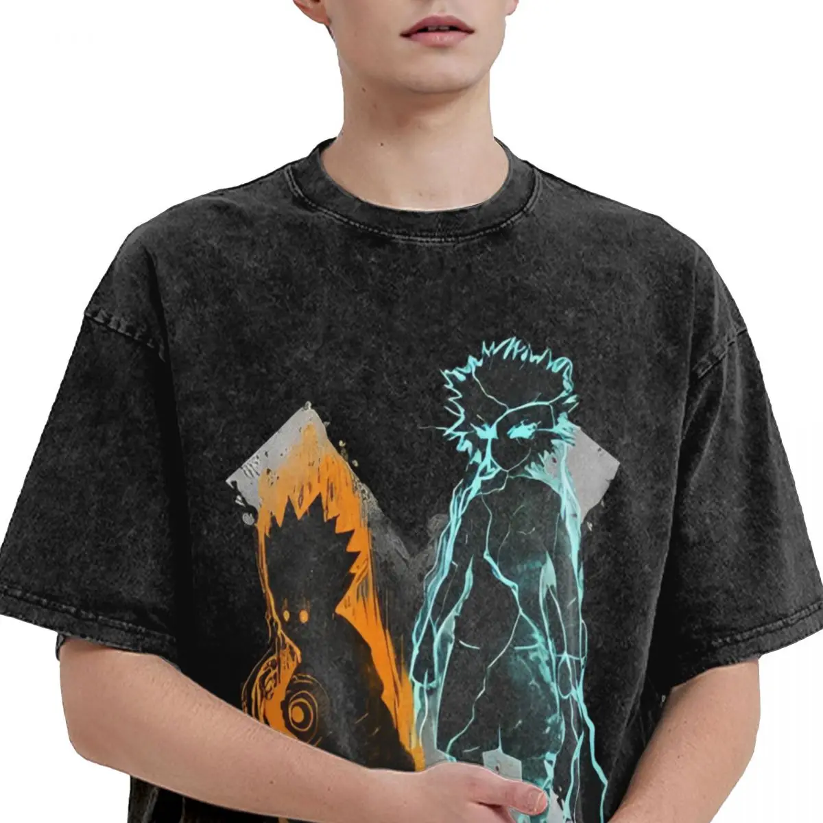 Промытые футболки охотники X классная футболка в стиле хип-хоп большой размер