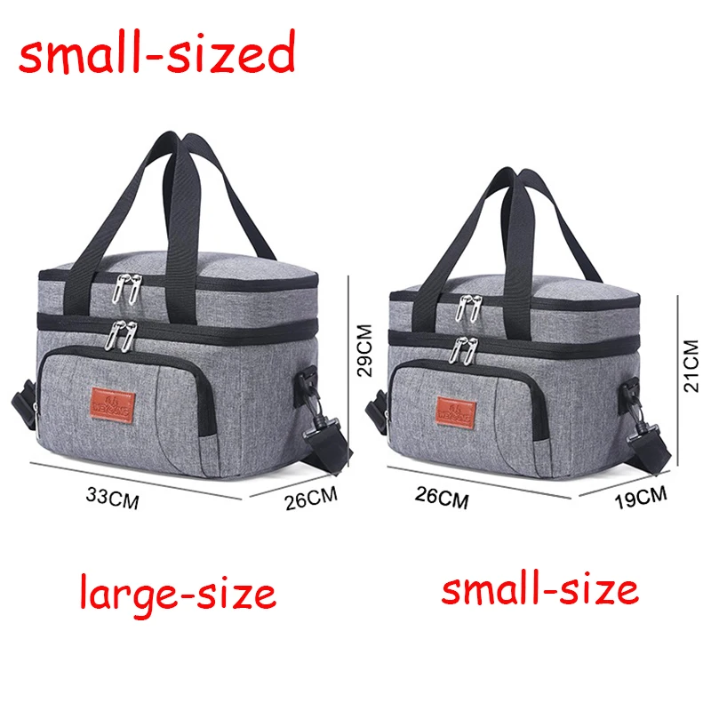 

Double Layer Insulation Backage Picnic Bag Food Storage Bag For Travel Camping BBQ Oxford Cloth Shopping Bag Carry Beer Handbags