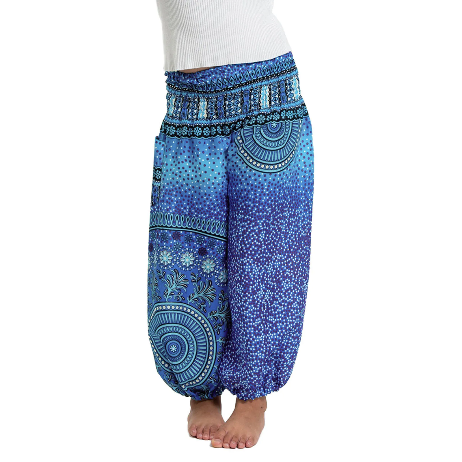 

Teen Girls Sweatpants Baggy Little Harem Loose Girls Print Activewear Yoga Pants Bohemian Casual Pants Beach Girls Yoga Pant