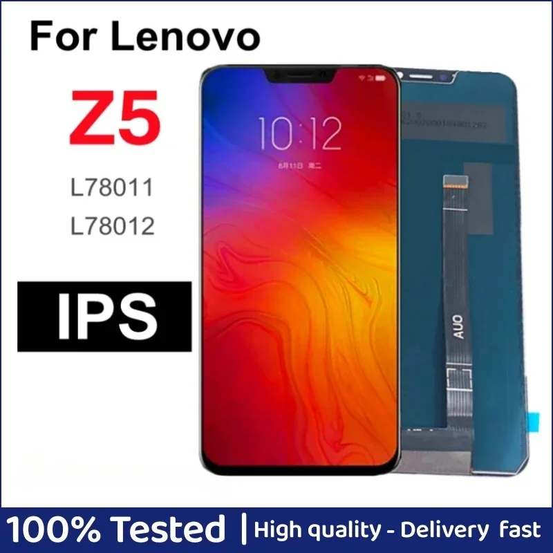 6 2-дюймовый ЖК-дисплей для Lenovo Z5 L78011 L78012 сенсорная панель дигитайзер экрана в