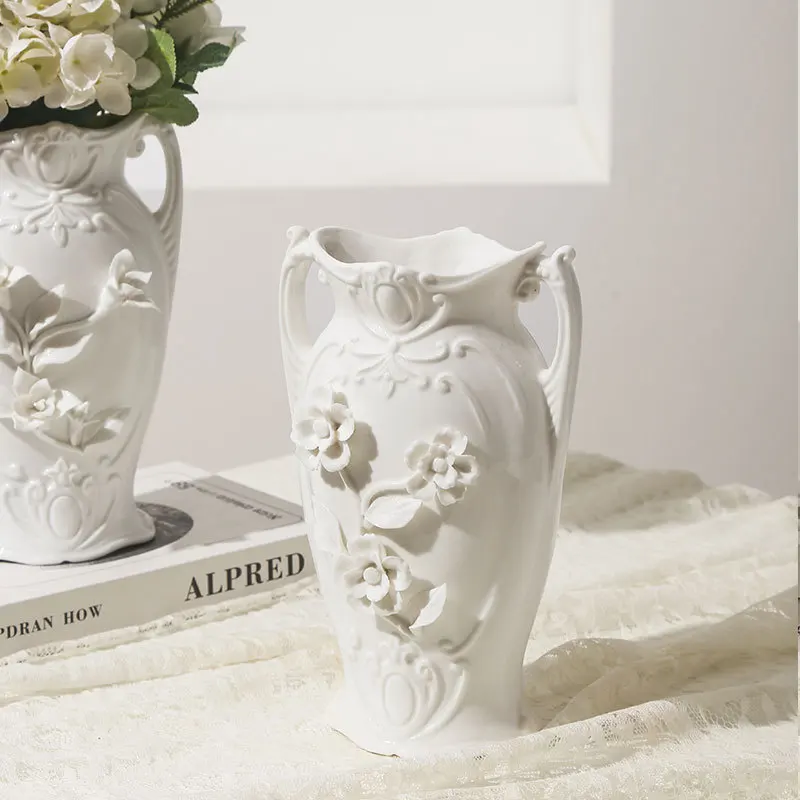 

American Luxury Vase Spain Designer Ceramic Flower Vase Nordic Luxury Gold Large Tall Vases Living Room Decoration Gift Ideas
