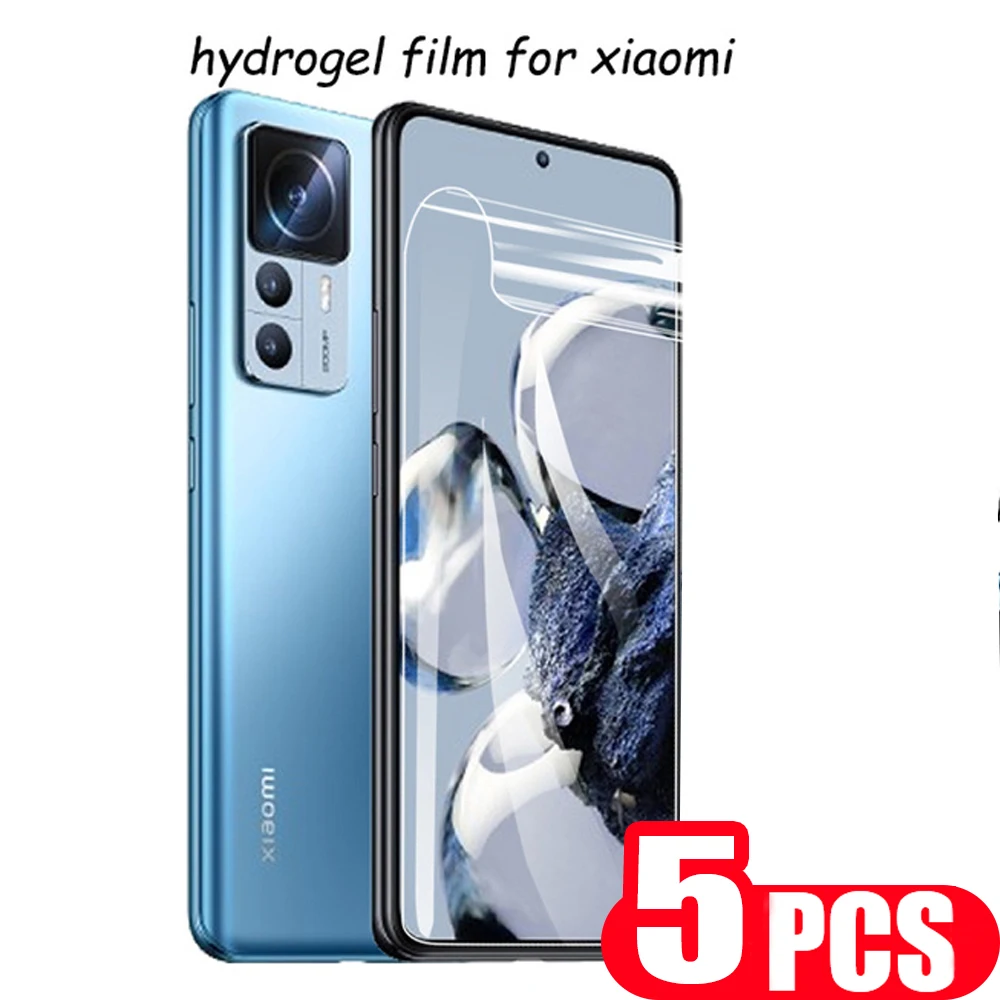 

5pcs 9D screen protector for xiaomi 13 12 lite NE 11 pro 10 Ultra Hydrogel film 12s 12x 12T 11i 11x 11T 10T 10s Not Glass film