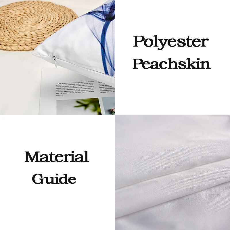 45x45cm Ginkgo Biloba Polyester Cushion Cover Black Golden Leaves Waist Pillow Case Living Room Chair Sofa Home Decoration