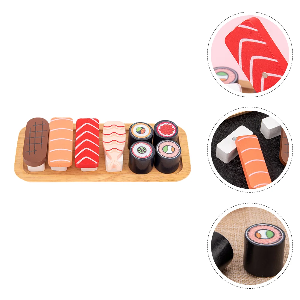 

Sushi Simulation Toyfood Set Artificial Educational Magnetplay Kids Kid Kitchen Refrigerator Sashimi Plaything Sample Cute