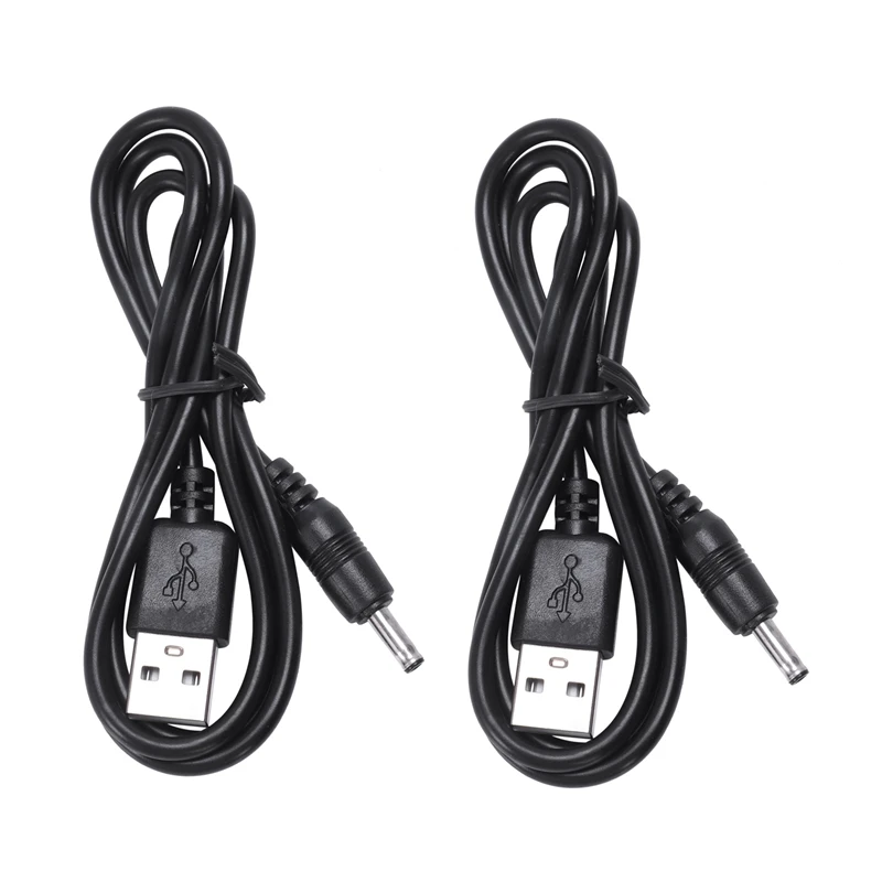 

2 шт., разъем USB 2,0 типа А, штекер на один, 3,5 мм, кабель питания постоянного тока, черный шнур 20 дюймов