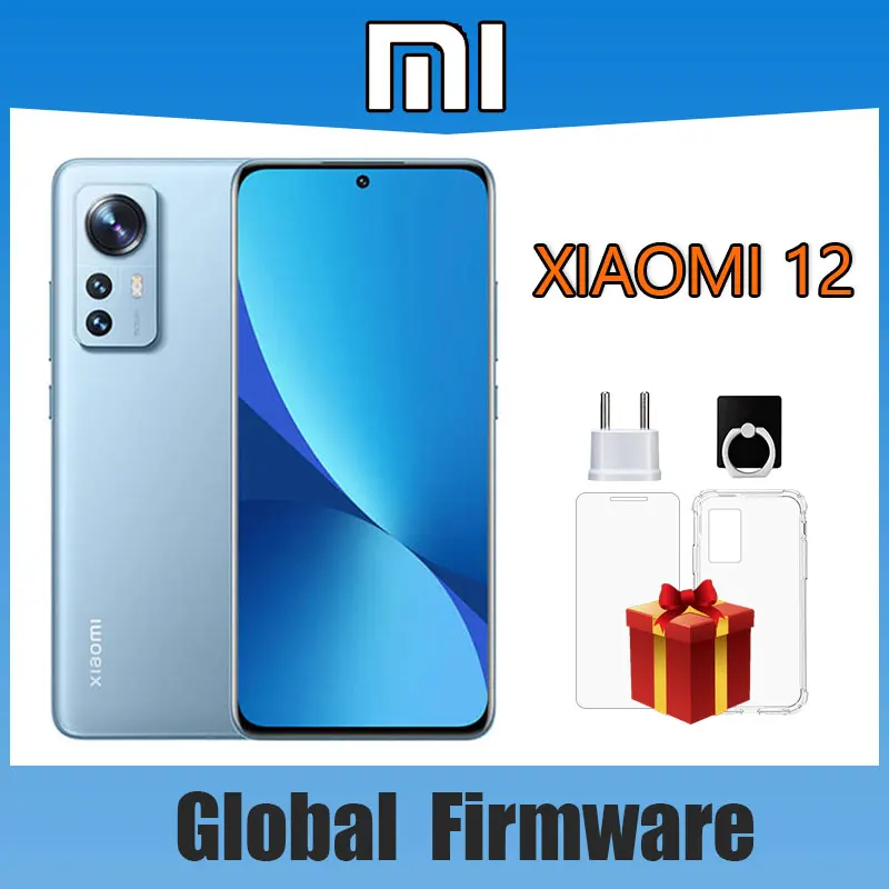 Xiaomi 12 Cellphone, Qualcomm Snapdragon 8 Gen 1 SM8450 MI 12 Smartphone 50MP Camera  Android Wireless battery charging