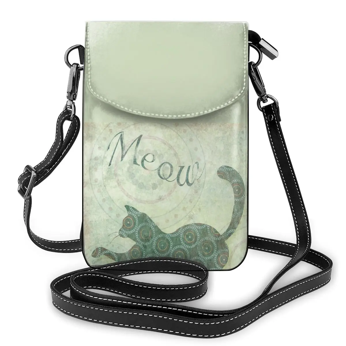 

Сумка через плечо Meow, школьные женские сумки, модный многоразовый кожаный кошелек