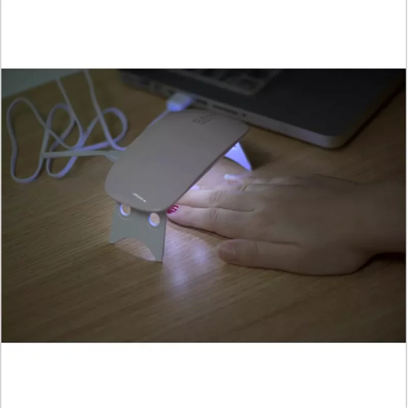 

2022New 6W UV LED Lamp Nail Dryer Portable USB Jack For Home Personal Use Gel Nail Polish Dryer Mini Lamp As Photos Candy Color