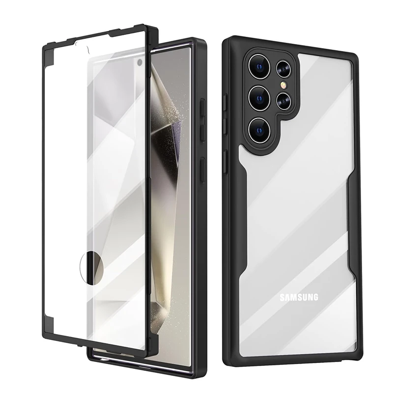 360 полноразмерный защитный чехол из поликарбоната и ТПУ для Samsung Galaxy S24