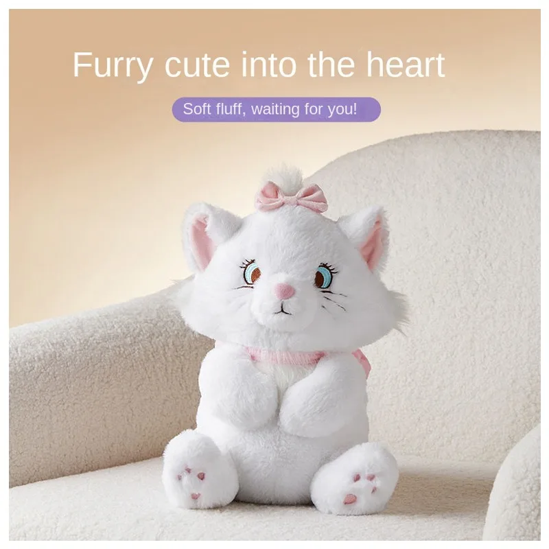 

MINISO Anime Disney Cartoon Marie Cat Plush Toy Sofa Decorative Ornaments Kawaii Animals Plushie Doll Children Birthdays Gift