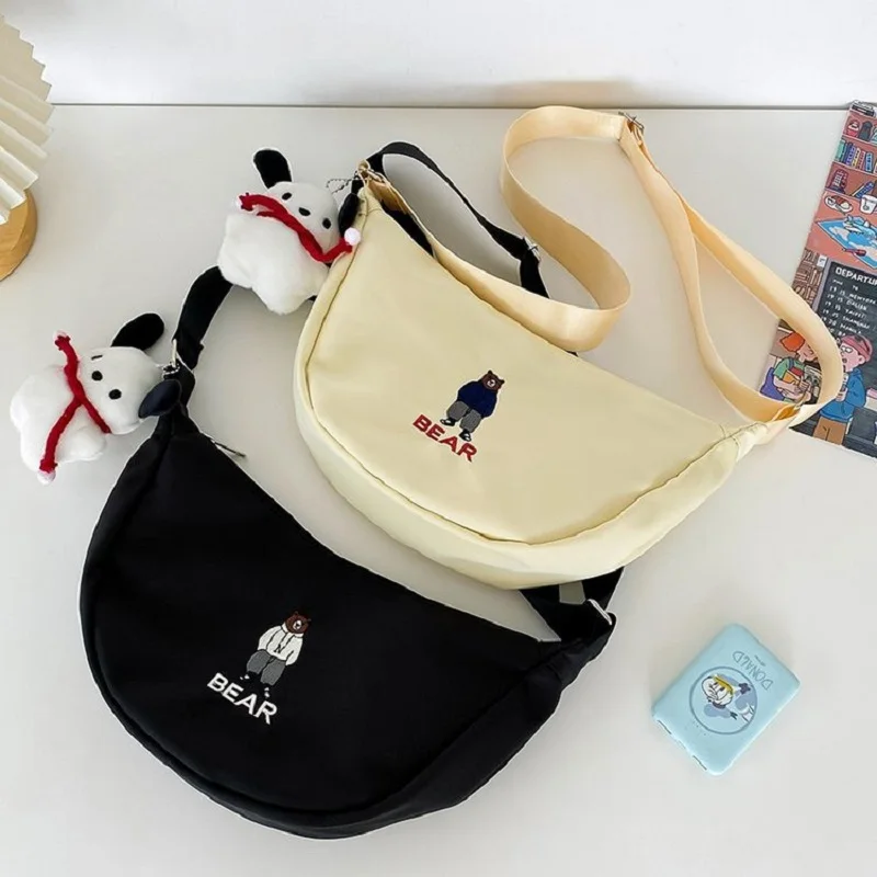 

Японская Милая мультяшная сумка для лепки, Женская нейлоновая сумка на одно плечо, Студенческая универсальная сумка через плечо, женская сумка