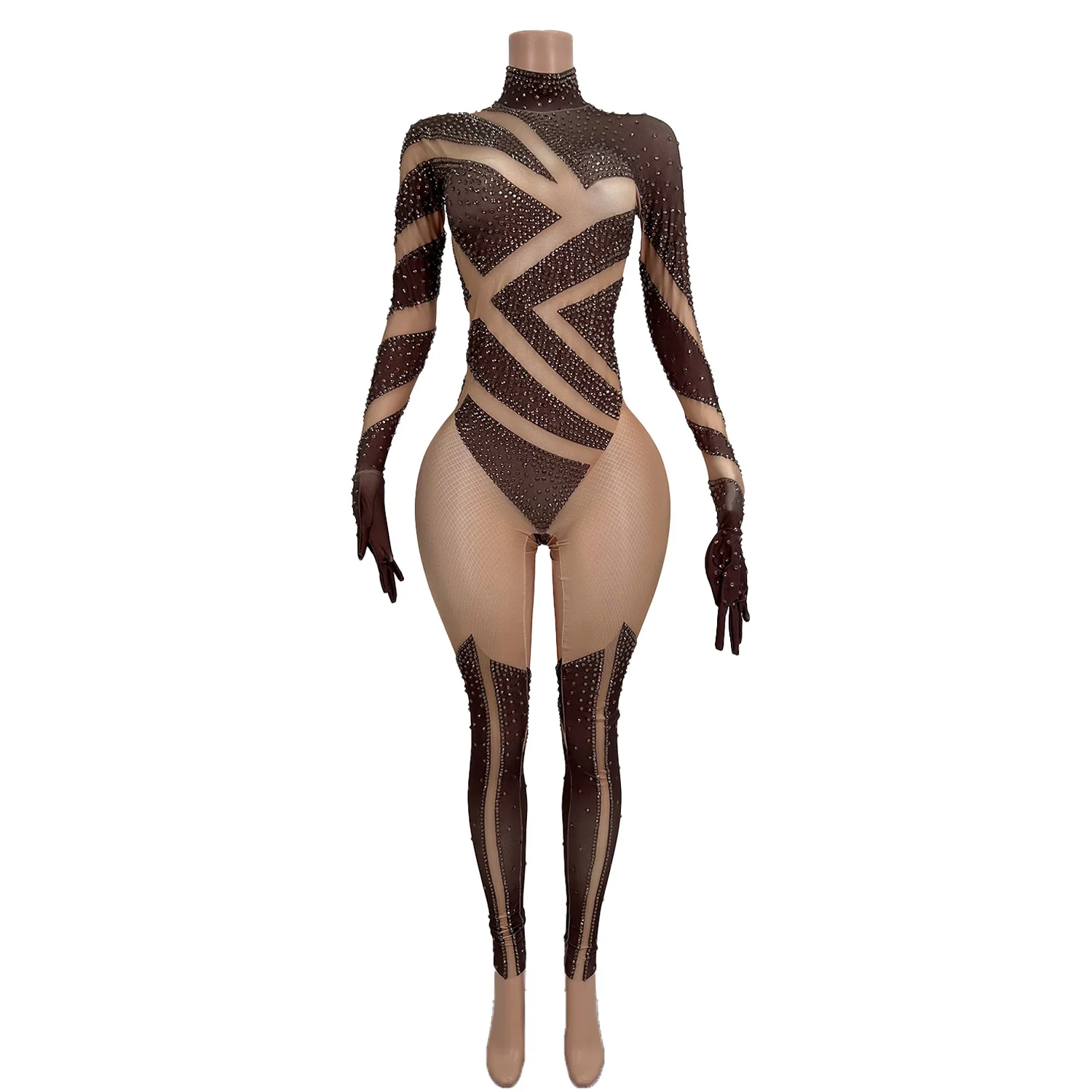 Женский сексуальный комбинезон для выпускного вечера сценического выступления