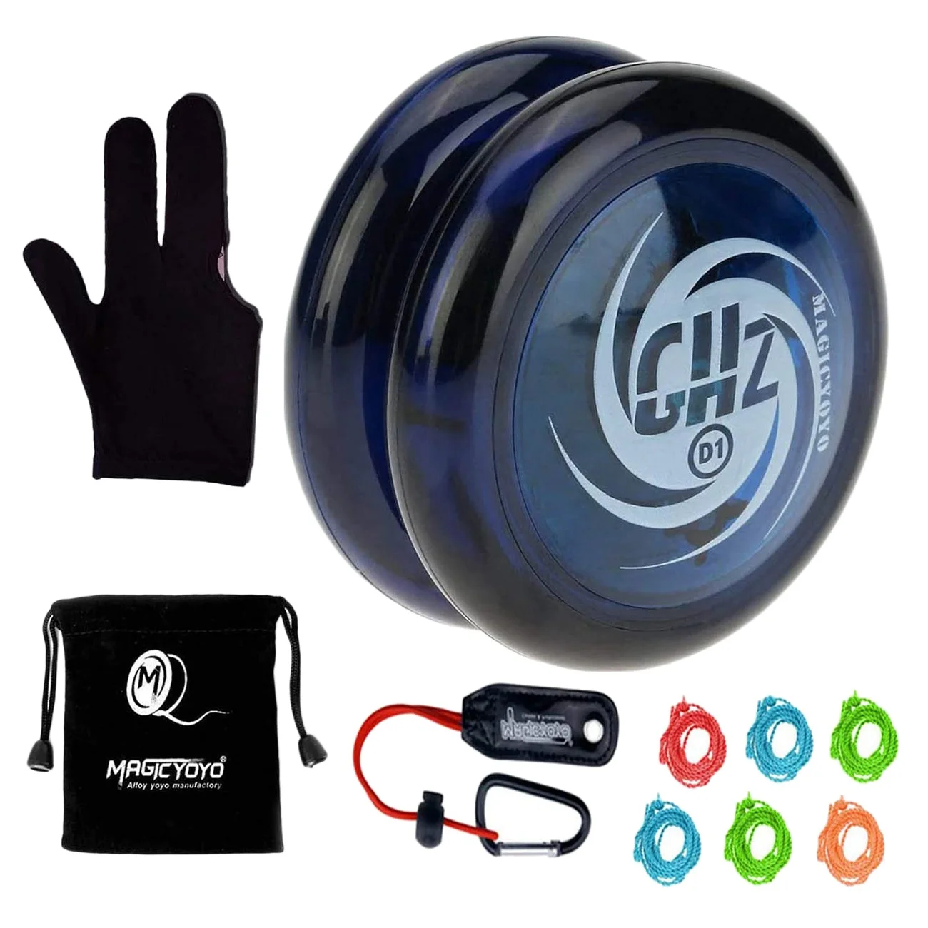 MAGICYOYO отзывчивый йойо D1 GHZ пластиковая петля 2A мяч с 6 струнами перчатками сумкой