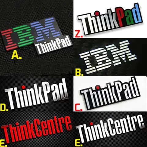 Высококачественная металлическая наклейка с логотипом IBM Thinkpad Lenovo для ноутбука, ПК, планшета, настольного компьютера, цифровое персонализи...