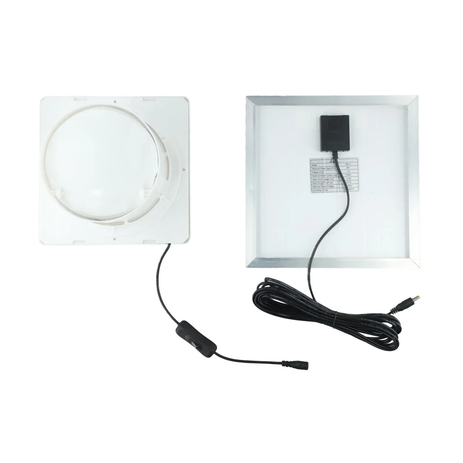 Солнечный вентиляционный вентилятор 12 В для стулки настенный энергосберегающий