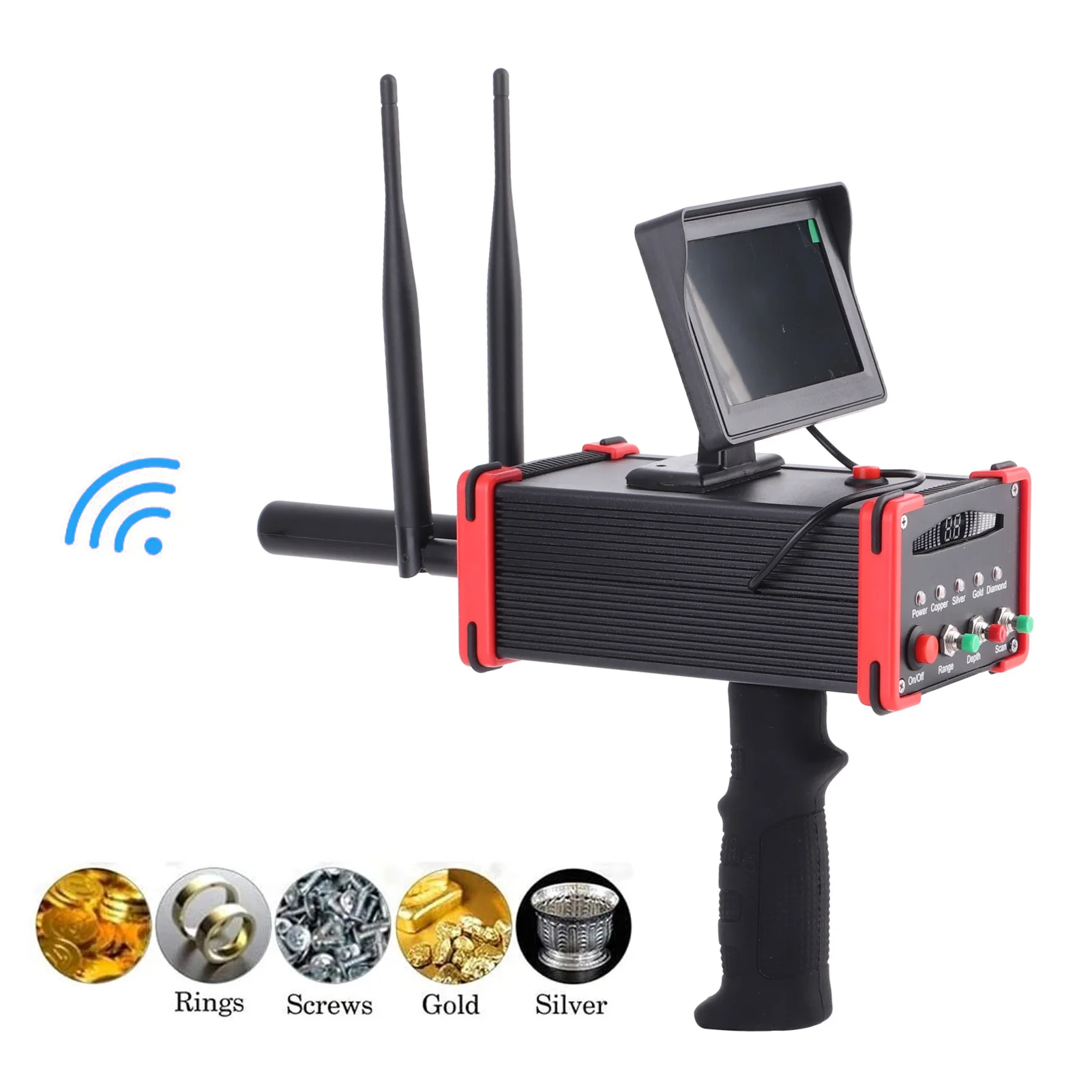 Металлоискатель чувствительный медный сканер искатель сокровищ точный с