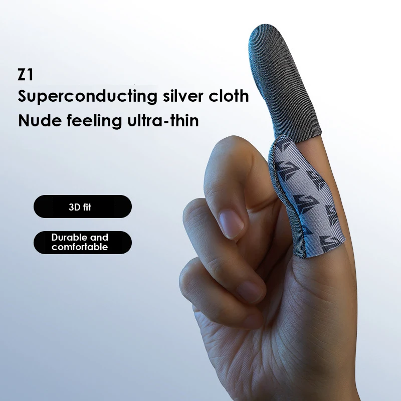 

For Mobile Game Fingertips 2 Pairs Anti Slip Finger Sweatproof Non-scratch Glove For Free Fire Finger Sleeve Gaming Accessorie