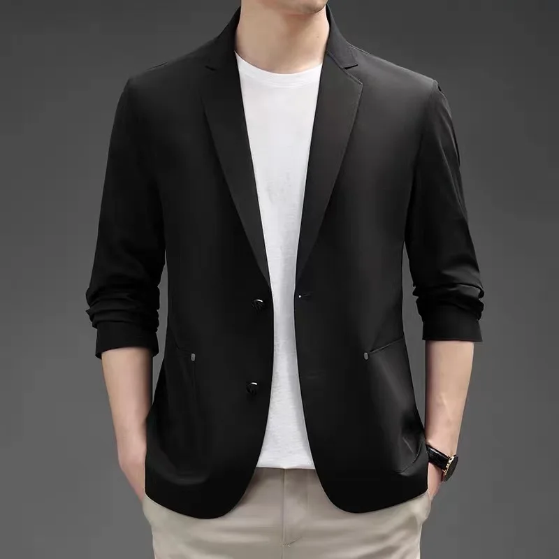 

B2225-Men's casual spring and autumn suit, men's loose coat