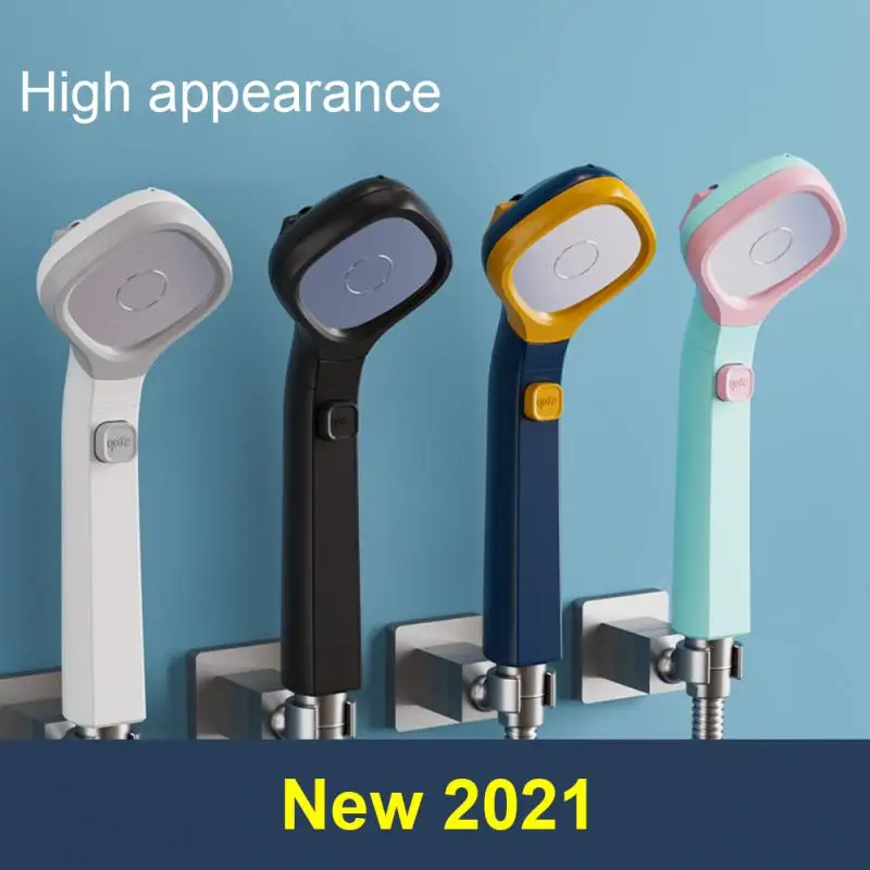 

4 Modes Bath Shower Filter Adjustable Jetting Shower Head High Pressure Rain Showerhead Bathroom Saving Water Plastic SPA Spraye